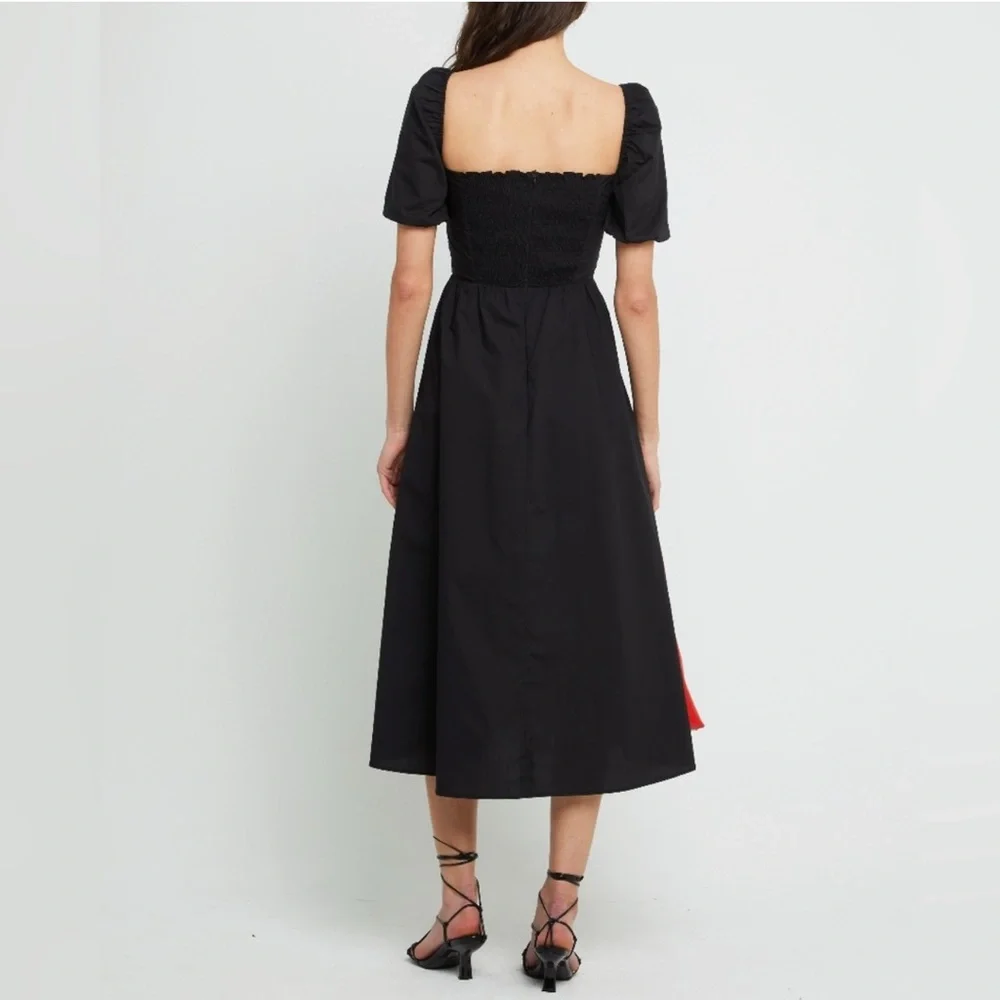 O.P.T. Womens River Midi Dress, Black - Picture 4 of 12